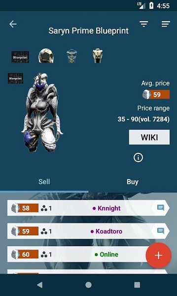 星际战甲交易平台(Warframe market)