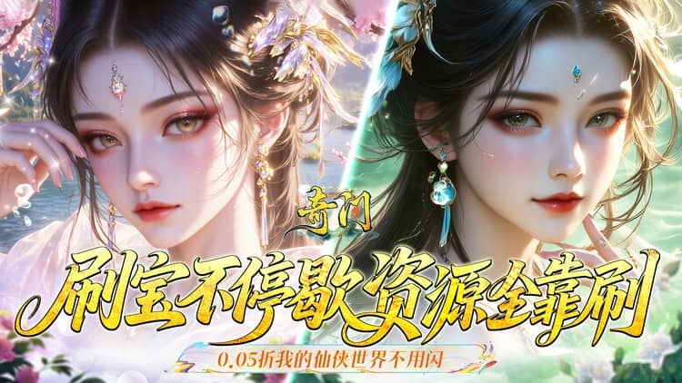《奇门（0.05送黑神话无常）》0.05折手游带你领略一场极致的修真美学盛宴！