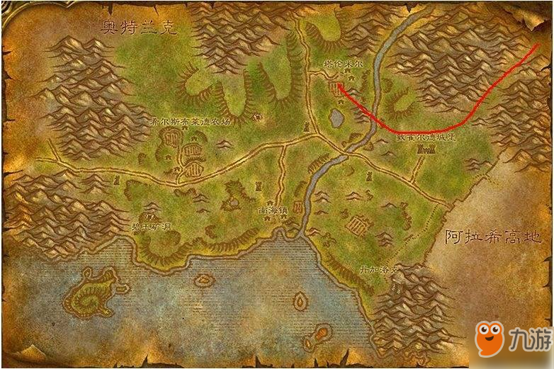 魔兽世界怀旧服奥特兰克山谷飞行点在哪_奥特兰克山谷飞行点