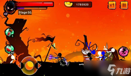 乱斗火柴人怎么下