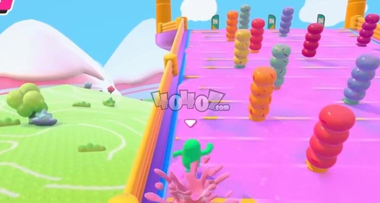 糖豆人怎么兔子跳下坡跳 障碍狂欢兔子跳快速通关技巧教学