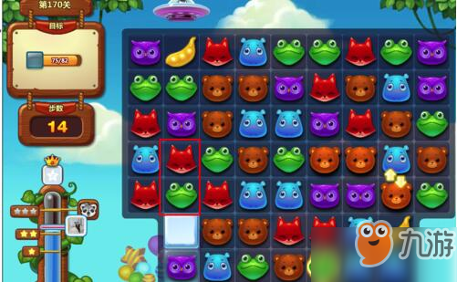 开心消消乐隐藏关170关攻略