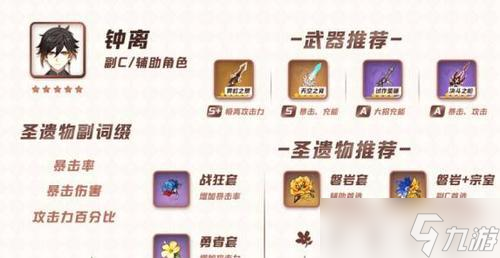 原神钟离武器圣遗物搭配选择指南 最强钟离装备打法