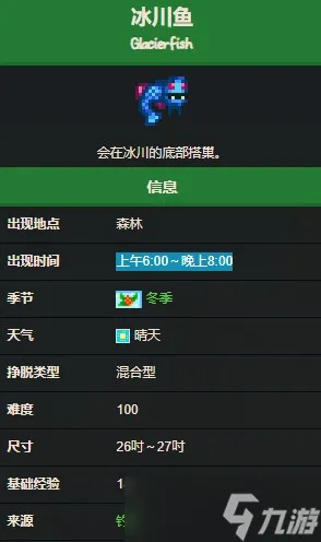 星露谷物语冬季鱼王叫什么