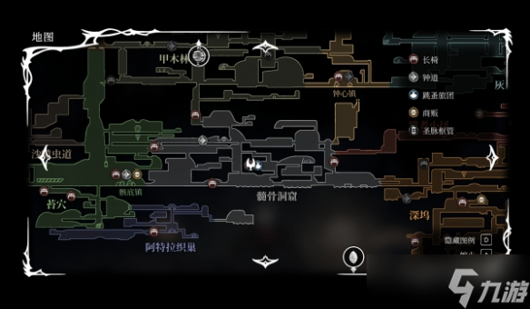 《空洞骑士 丝之歌》地图传送MOD 一键抵达未开通篝火区域