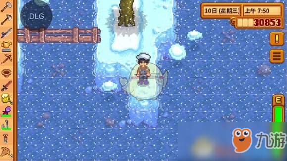 《星露谷物语》矿洞湖钓鱼点分享