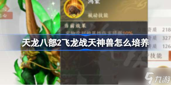 天龙八部2飞龙战天神兽怎么获得