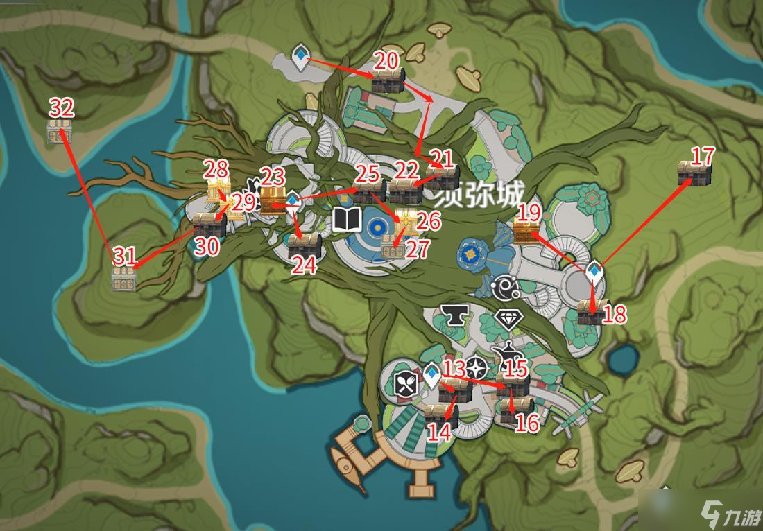 原神须弥宝箱全收集—— 13-32篇