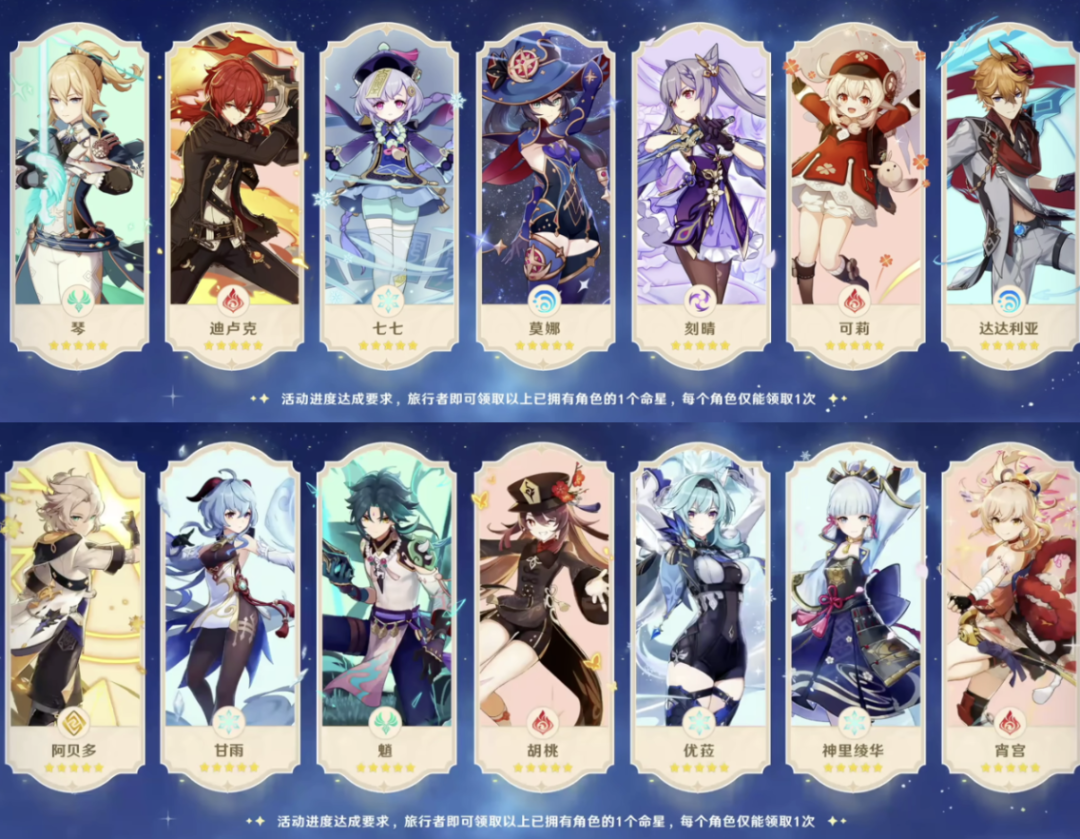原神6.0周年庆五星命座怎么选?