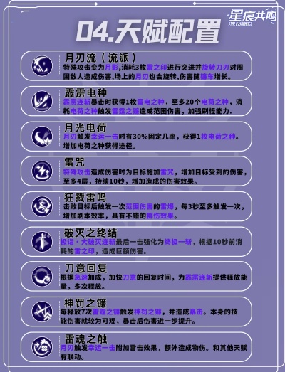 星痕共鸣雷影剑士月刃流怎么培养