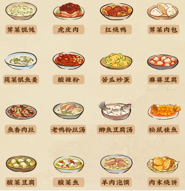 桃源深处有人家菜谱有哪些?