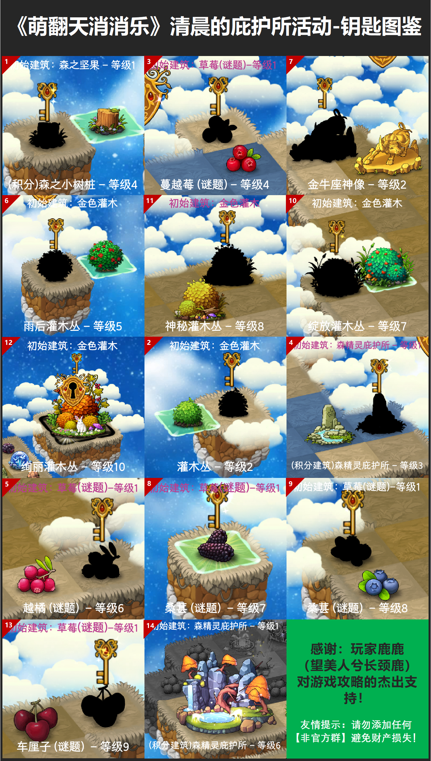《萌翻天消消乐》10月3日清晨的庇护所活动开启