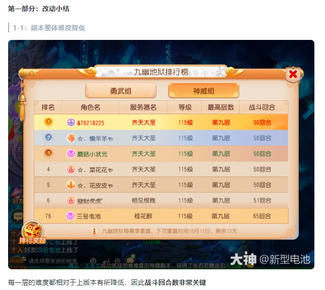 【版本攻略】九幽地狱新