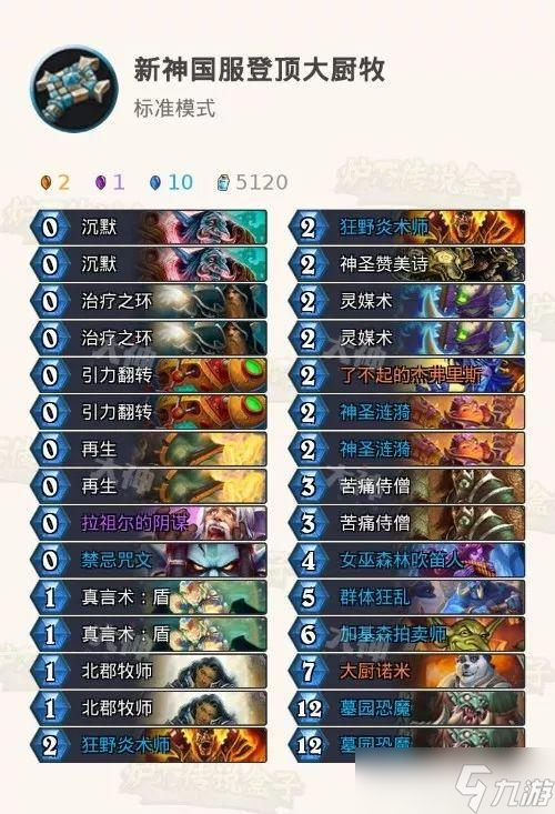 炉石传说八套登顶卡组合集 “奥丹姆”到底谁最强