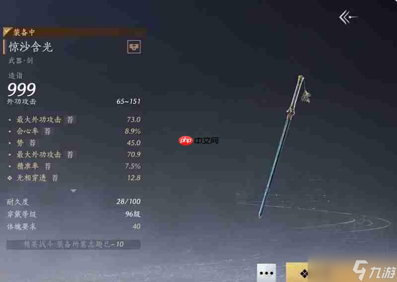 燕云十六声无名剑枪100版本词条选择推荐-燕云十六声无名剑枪100版本词条怎么选